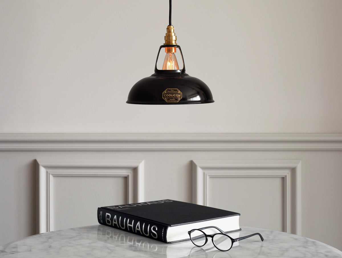Coolicon Original Pendant light, jet black vitreous enamel (photo 28)