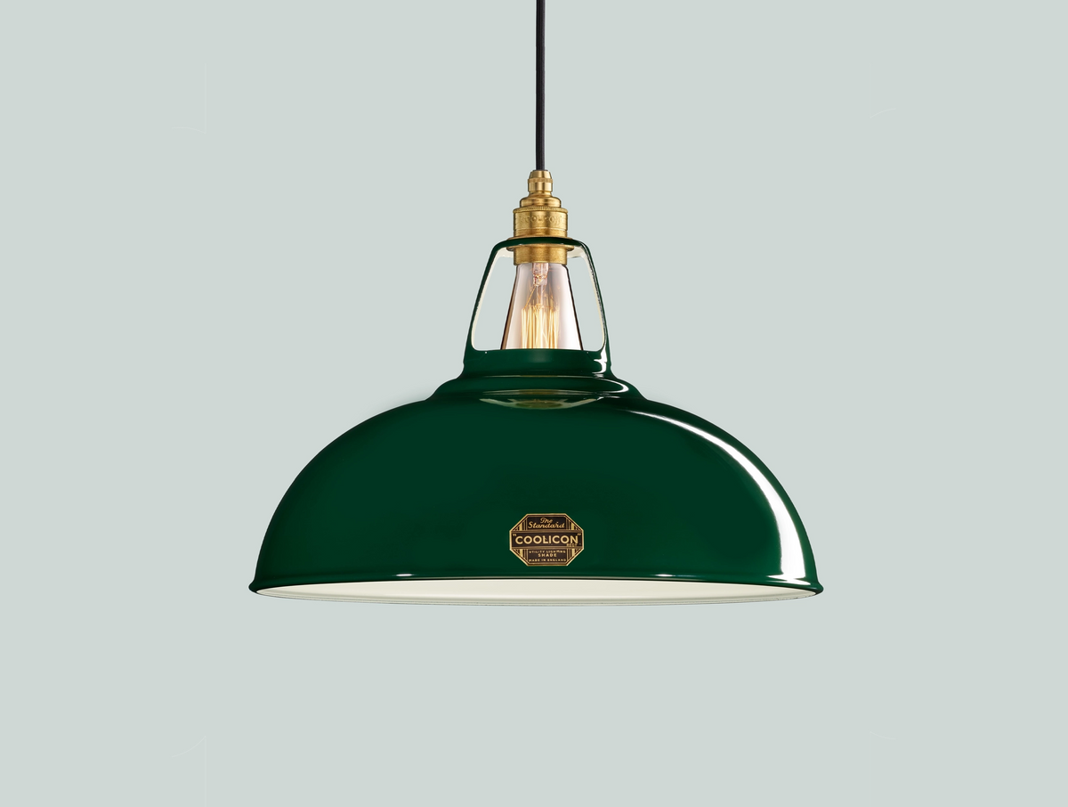 Coolicon Original Large Pendant light, original green vitreous enamel (photo 29)