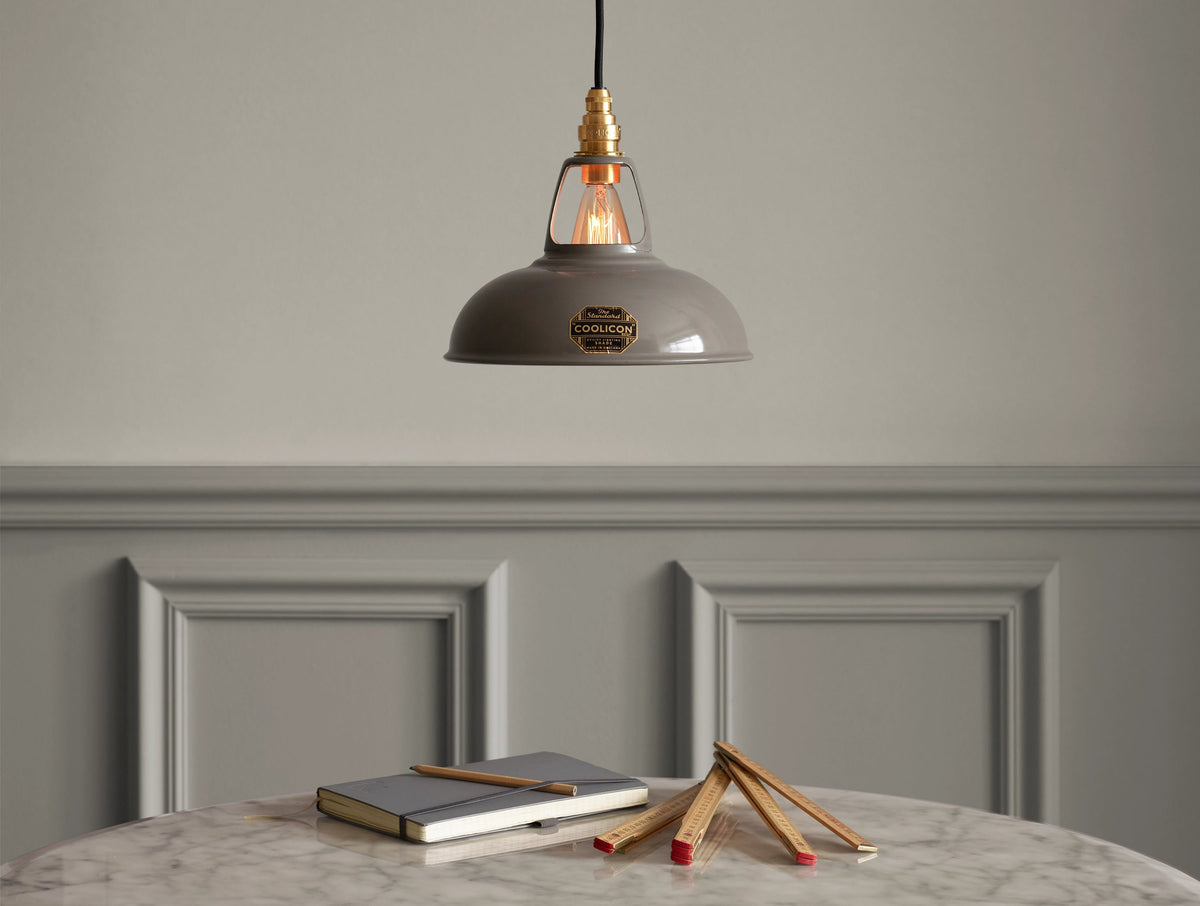 Coolicon Original Pendant light, original grey vitreous enamel (photo 33)