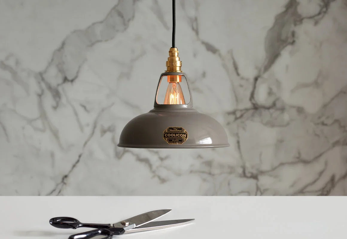 Coolicon Original Pendant light, original grey vitreous enamel (photo 32)