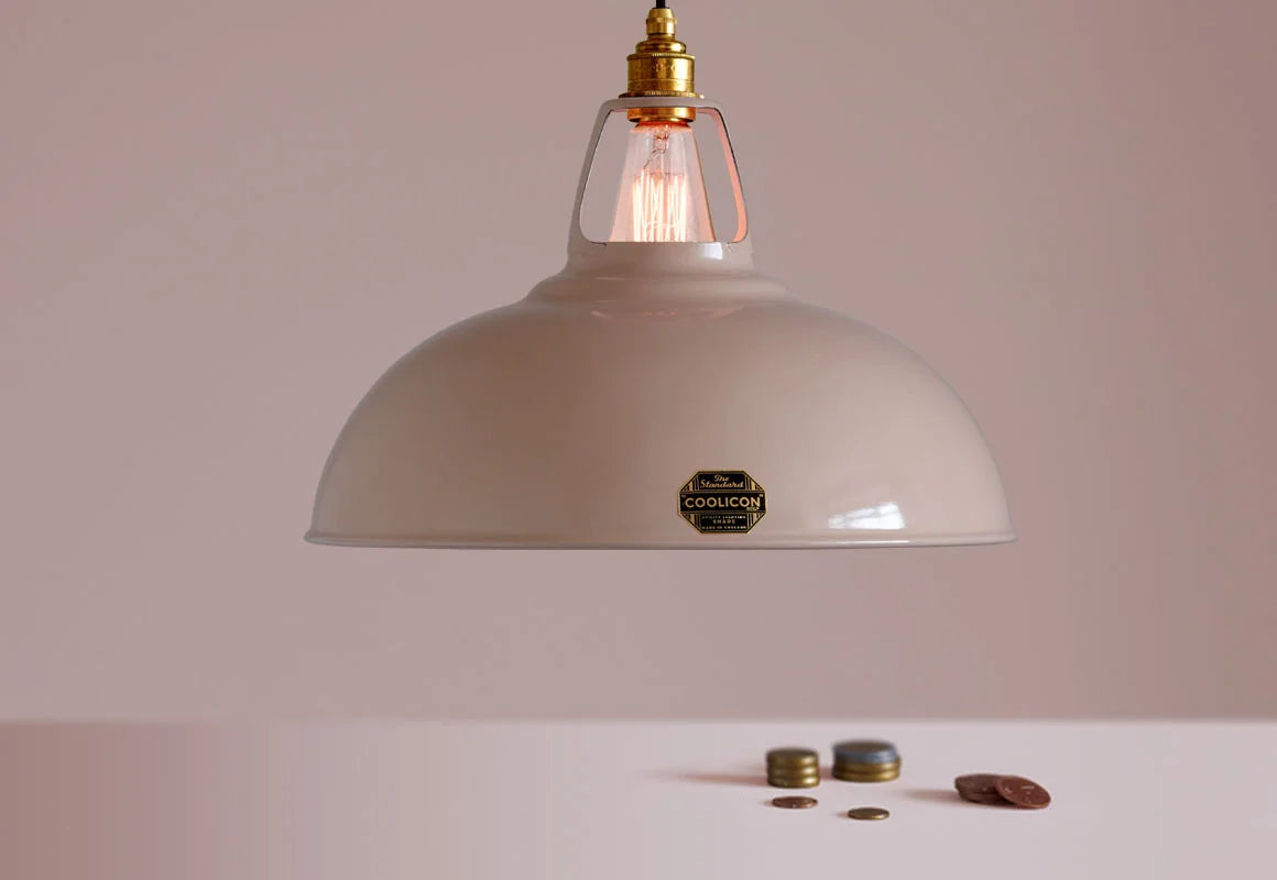 Coolicon Original Large Pendant light, latte brown vitreous enamel (photo 69)