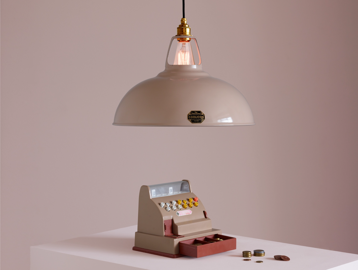 Coolicon Original Large Pendant light, latte brown vitreous enamel (photo 70)