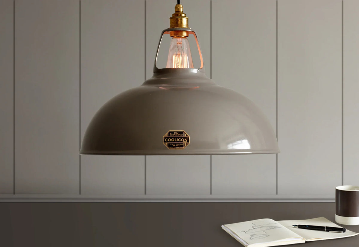 Coolicon Original Large Pendant light, original grey vitreous enamel (photo 37)