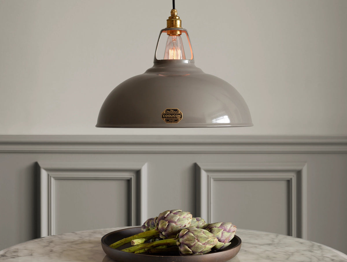 Coolicon Original Large Pendant light, original grey vitreous enamel (photo 38)