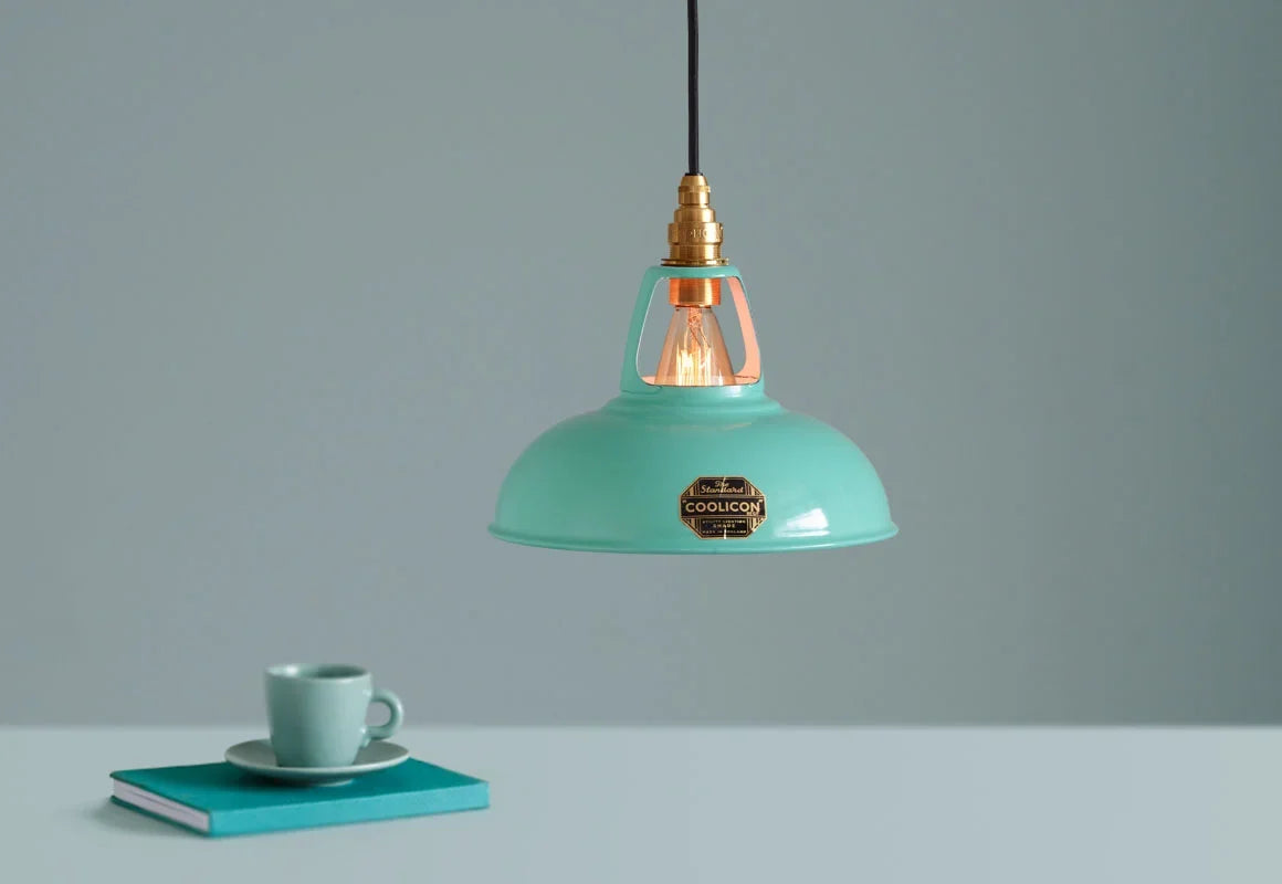 Coolicon Original Pendant light, fresh teal vitreous enamel (photo 52)