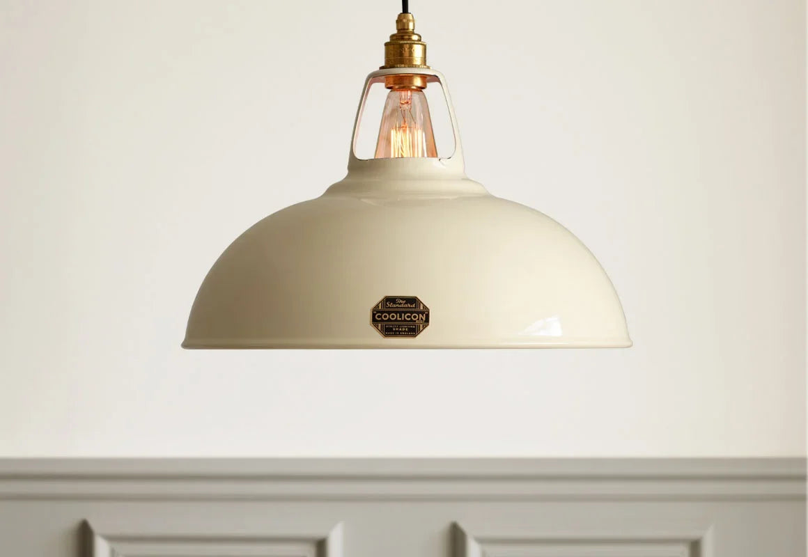 Coolicon Original Large Pendant light, classic cream vitreous enamel (photo 65)