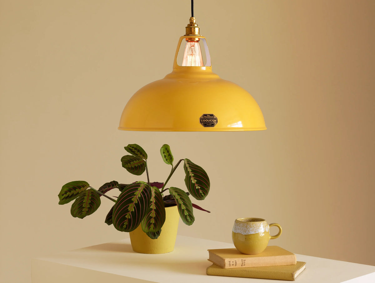 Coolicon Original Large Pendant light, deep yellow vitreous enamel (photo 46)
