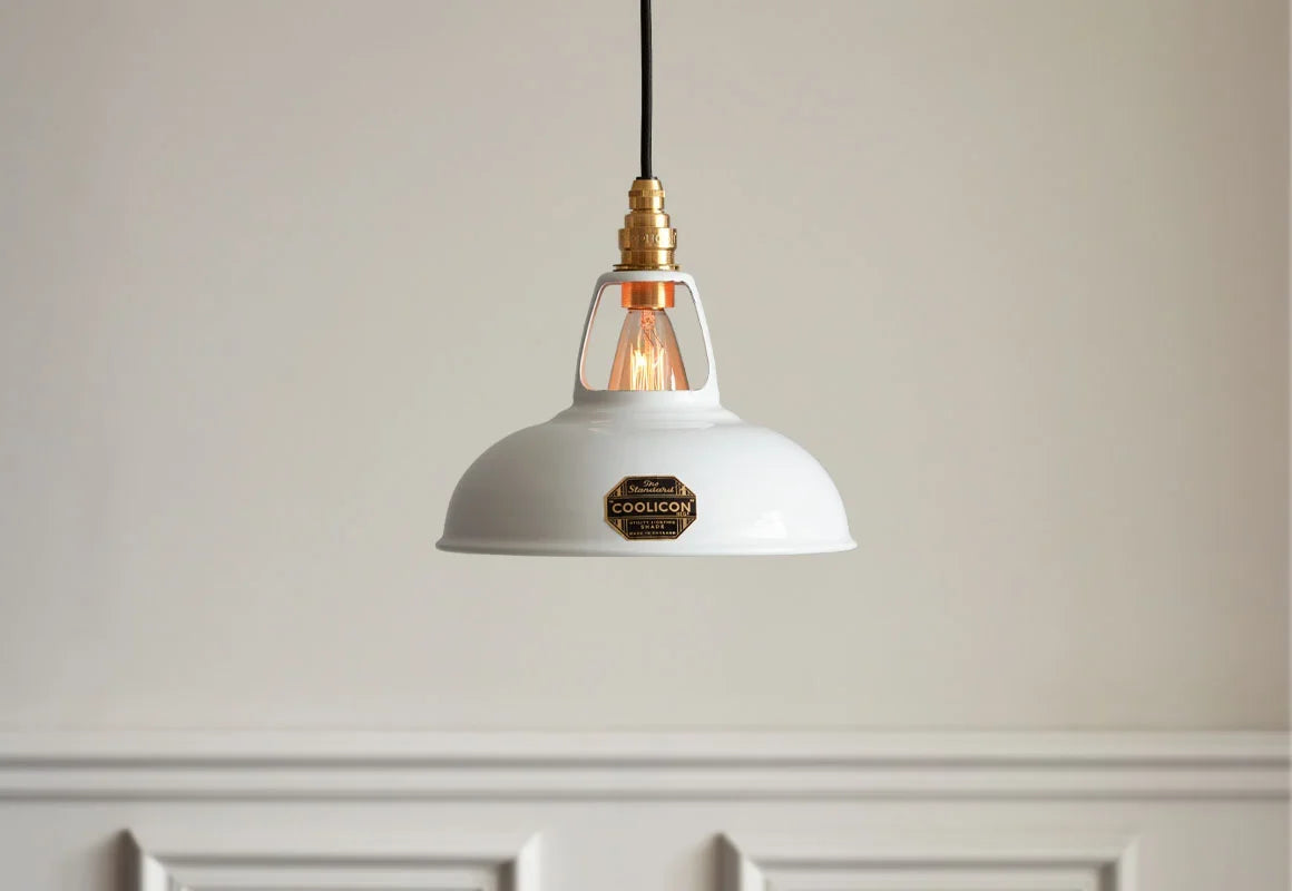 Coolicon Original Pendant light, original white vitreous enamel (photo 38)