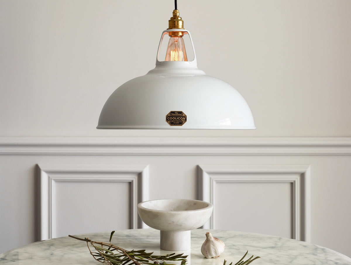 Coolicon Original Large Pendant light, original white vitreous enamel (photo 44)