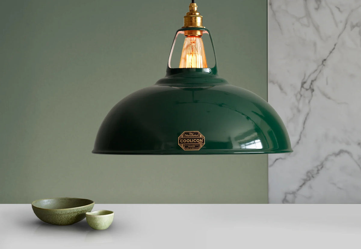 Coolicon Original Large Pendant light, original green vitreous enamel (photo 26)