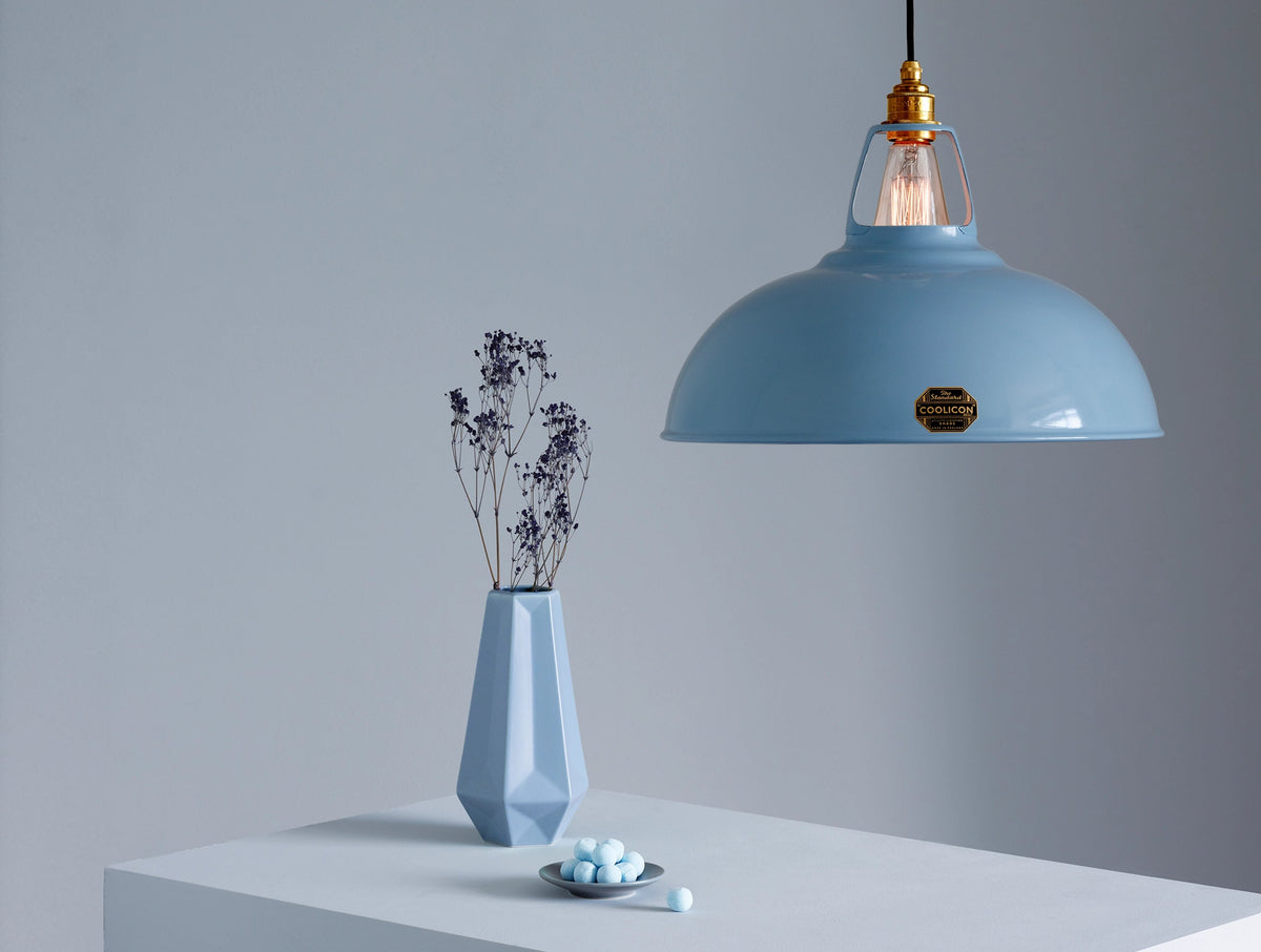 Coolicon Original Large Pendant light, sky blue vitreous enamel (photo 41)