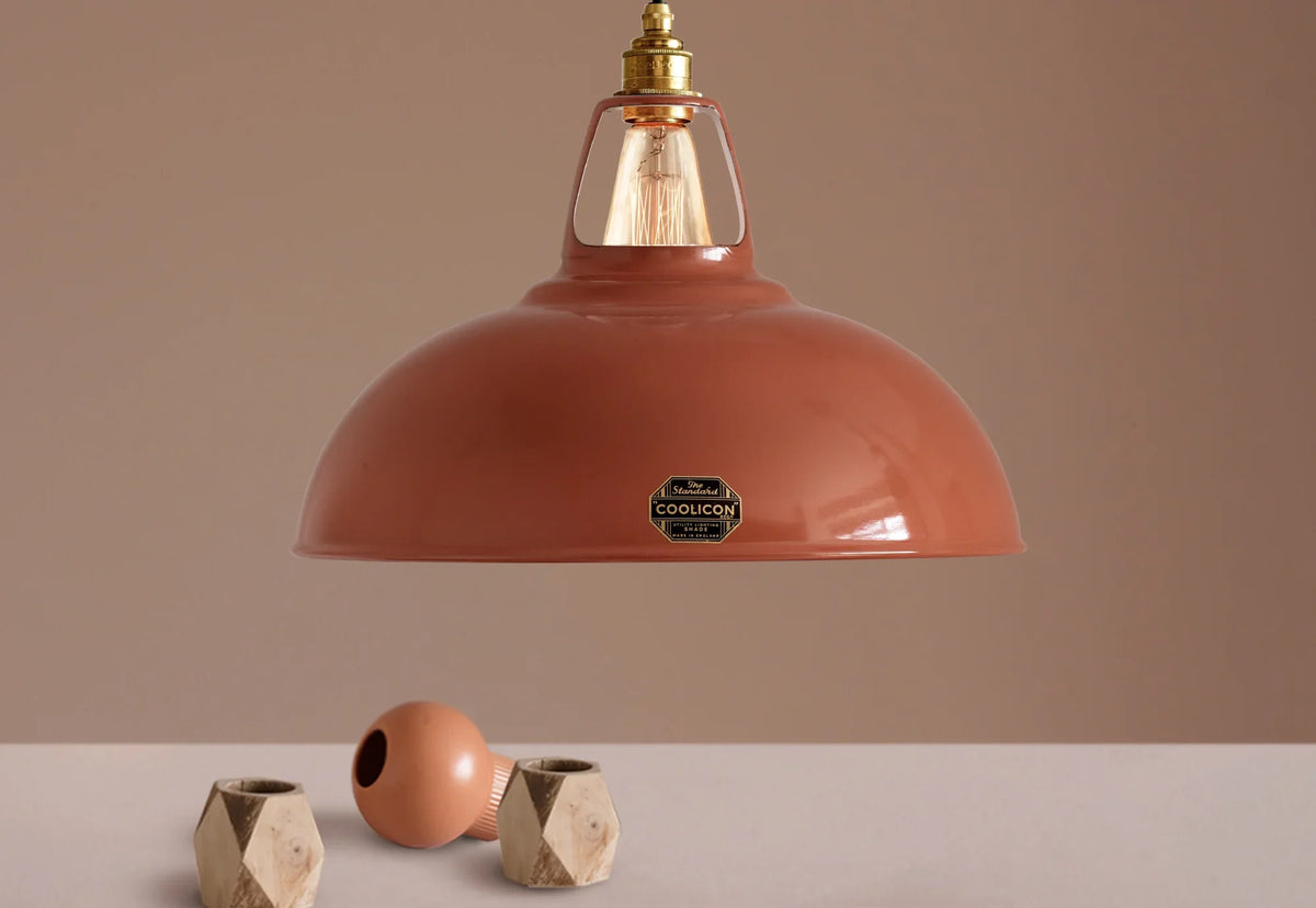 Coolicon Original Large Pendant light, terracotta vitreous enamel (photo 62)