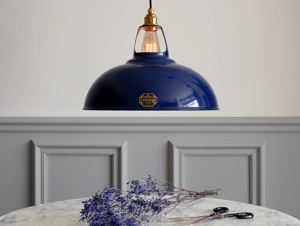 Coolicon Original Large Pendant light, royal blue vitreous enamel (photo 33)
