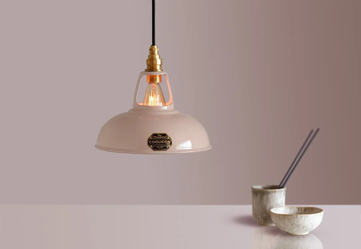 Coolicon Original Pendant light, latte brown vitreous enamel (photo 61)