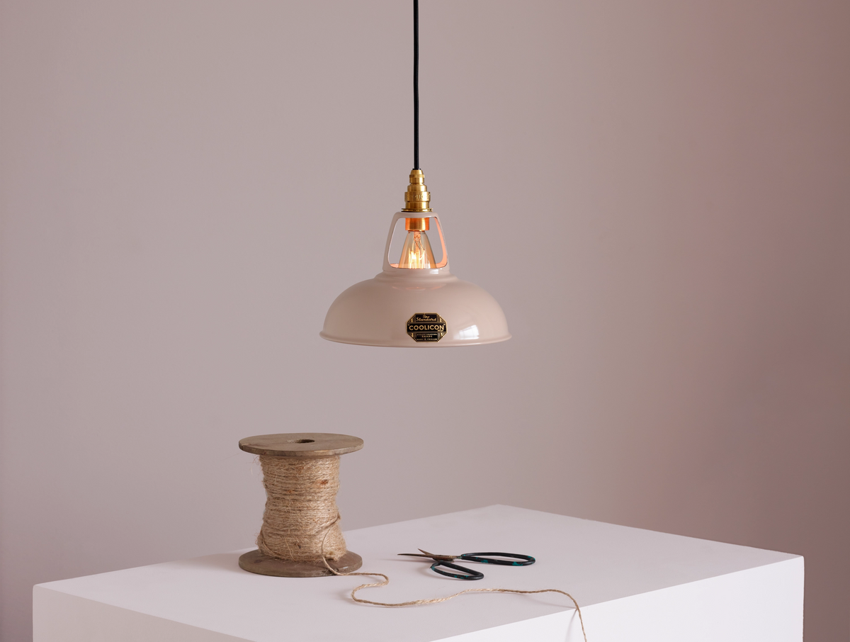 Coolicon Original Pendant light, latte brown vitreous enamel (photo 62)