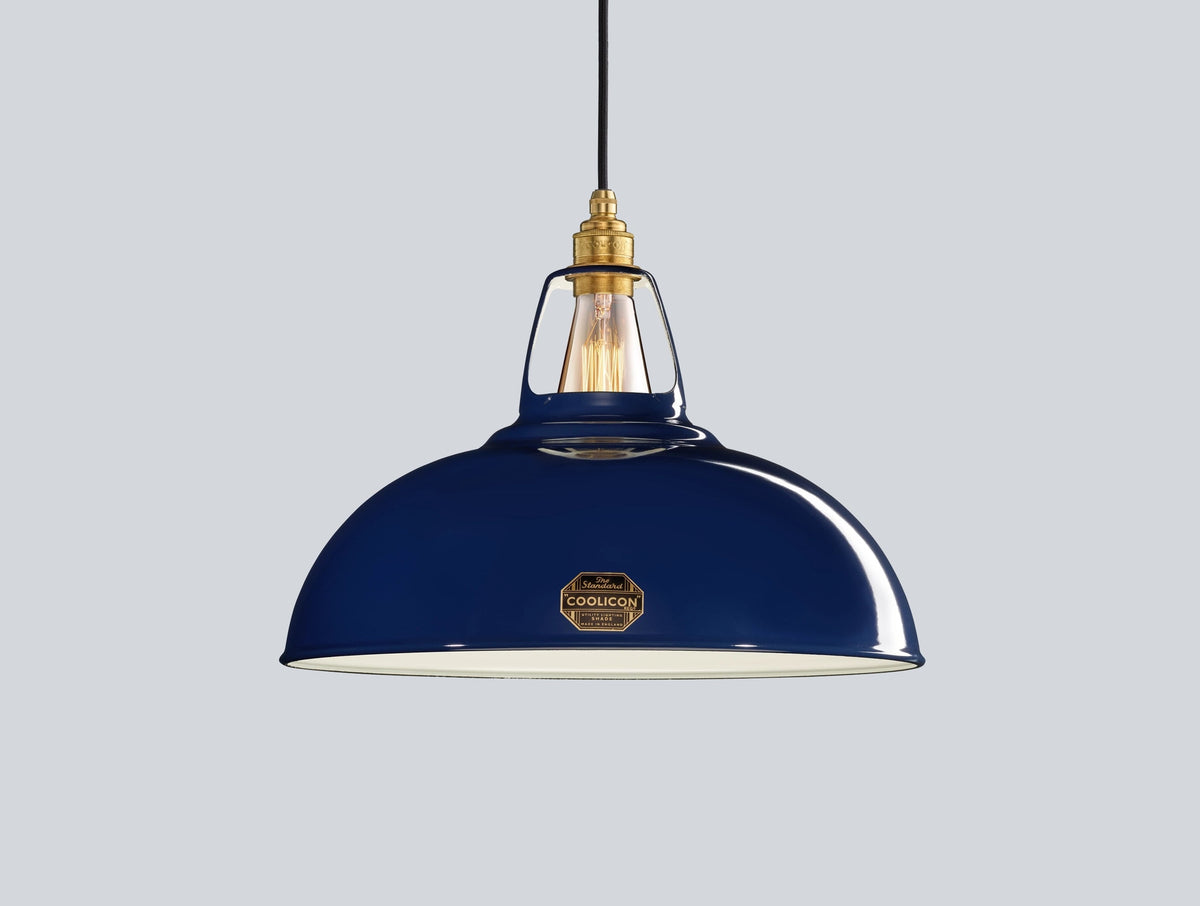 Coolicon Original Large Pendant light, royal blue vitreous enamel (photo 35)