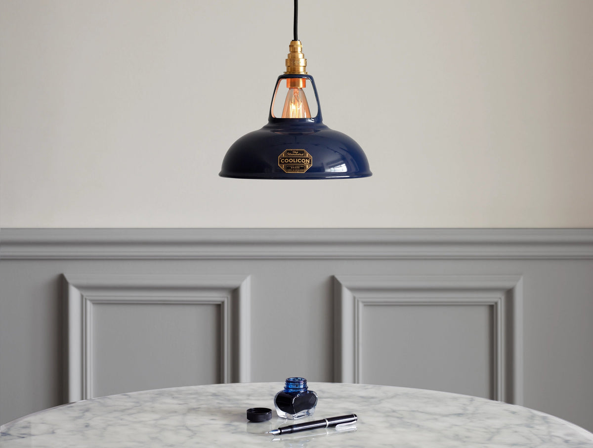 Coolicon Original Pendant light, royal blue vitreous enamel (photo 31)