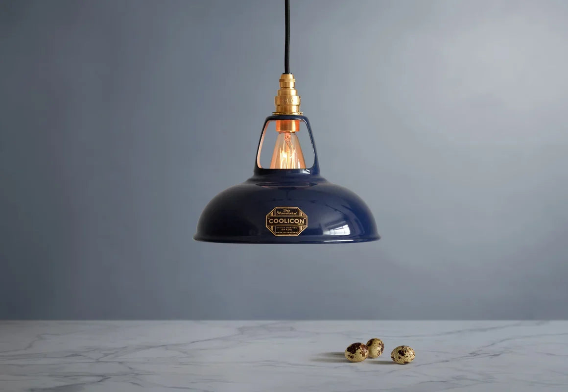 Coolicon Original Pendant light, royal blue vitreous enamel (photo 30)