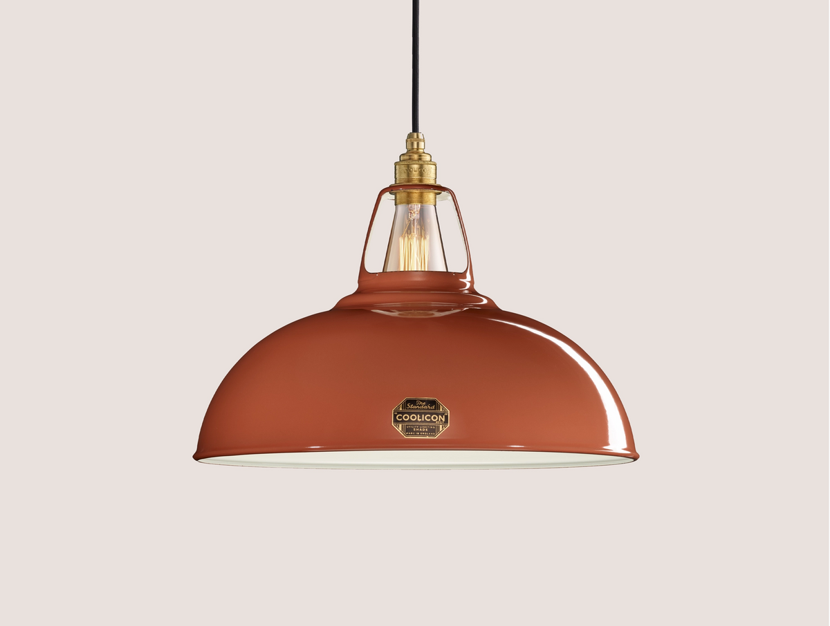 Coolicon Original Large Pendant light, terracotta vitreous enamel (photo 64)