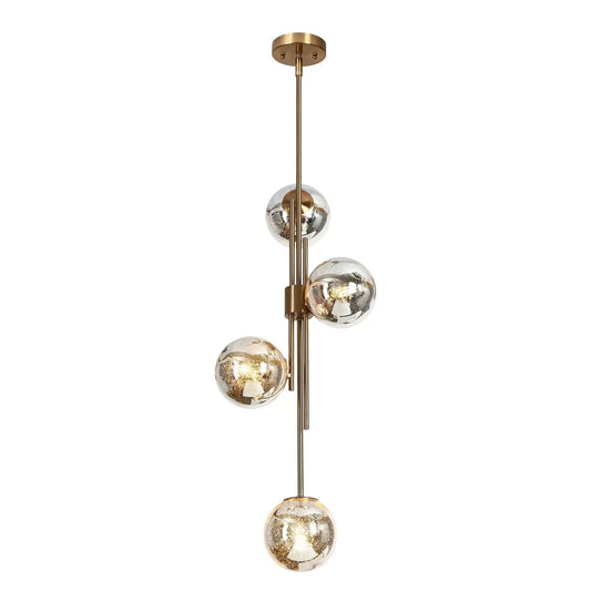 Crithmum 4 Light 13 Glam Brass Kitchen Island Pendant - LNC Home