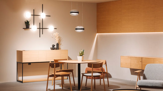 Crosshatch ceiling and wall lamp by Brad Ascalon