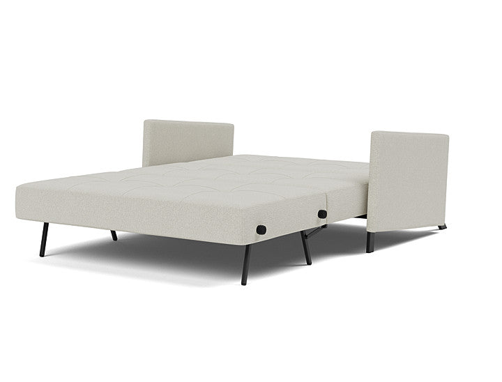 Cubed sleeper sofa featuring 527 Mixed Dance Natural polyester upholstery