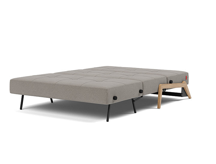 Innovation Living Cubed sofa bed in 521 Mixed Dance Grey for living rooms and guest rooms