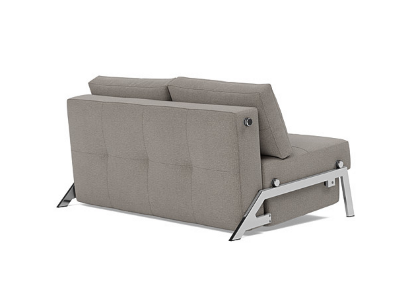 Full size sleeping surface of the Cubed sofa bed in 521 Mixed Dance Grey