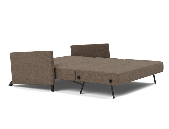 Durable woven upholstery in 411 Esina Cedar Brown for sofas, sofa beds and accent furniture