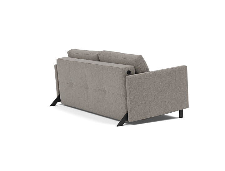Side view of 521 Mixed Dance Grey upholstery fabric by Innovation Living