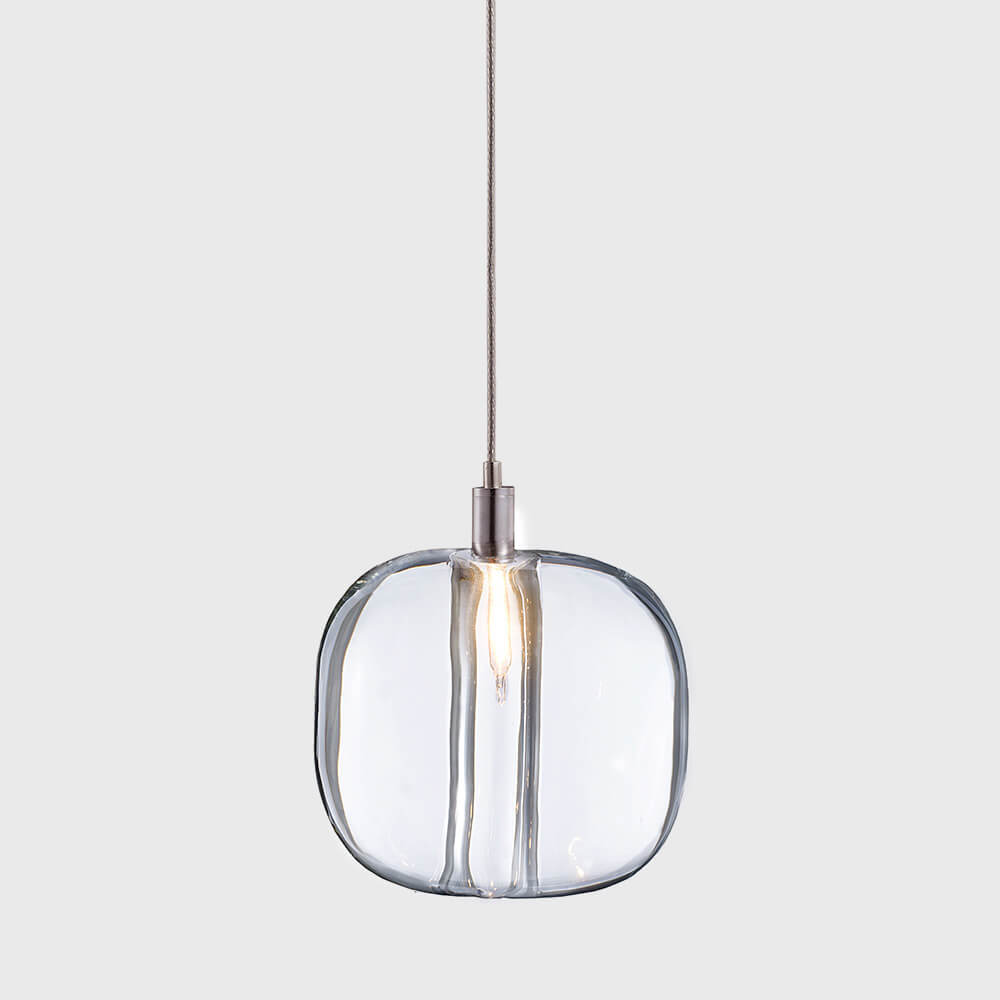 Cubie crystal cube pendant light by Viso, Clear