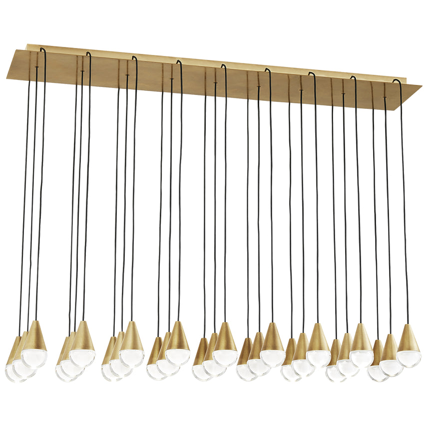 Cupola 27 Light Linear LED Chandelier 700Trspcpa27 by Visual & Comfort & Co