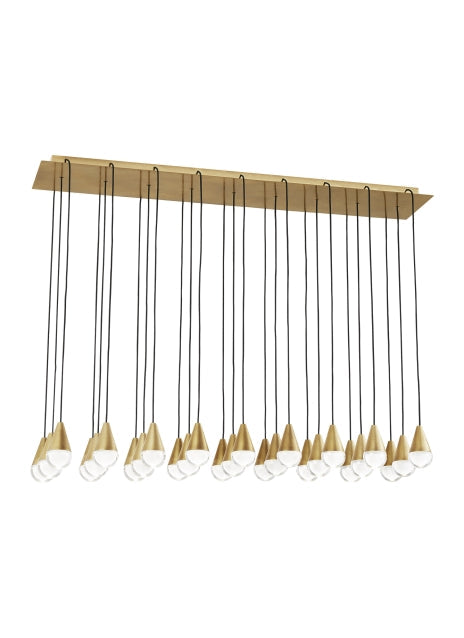 Cupola 27 Light Linear LED Chandelier 700Trspcpa27 by Visual & Comfort & Co