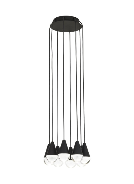 Cupola 8 Light Adjustable Chandelier by Visual & Comfort & Co