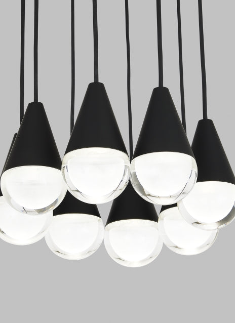 Cupola 8 Light Adjustable Chandelier by Visual & Comfort & Co