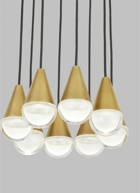 Cupola 8 Light Adjustable Chandelier by Visual & Comfort & Co