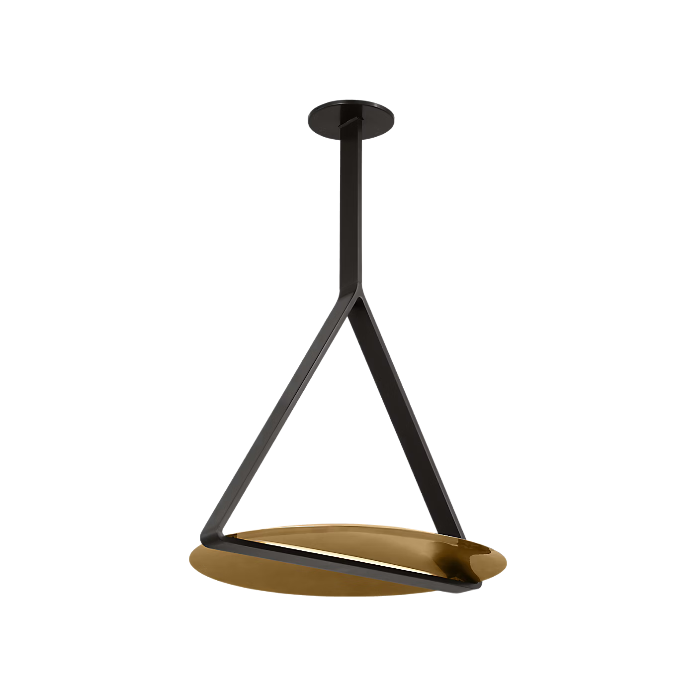 Contemporary dark bronze pull handle for custom kitchen cabinets