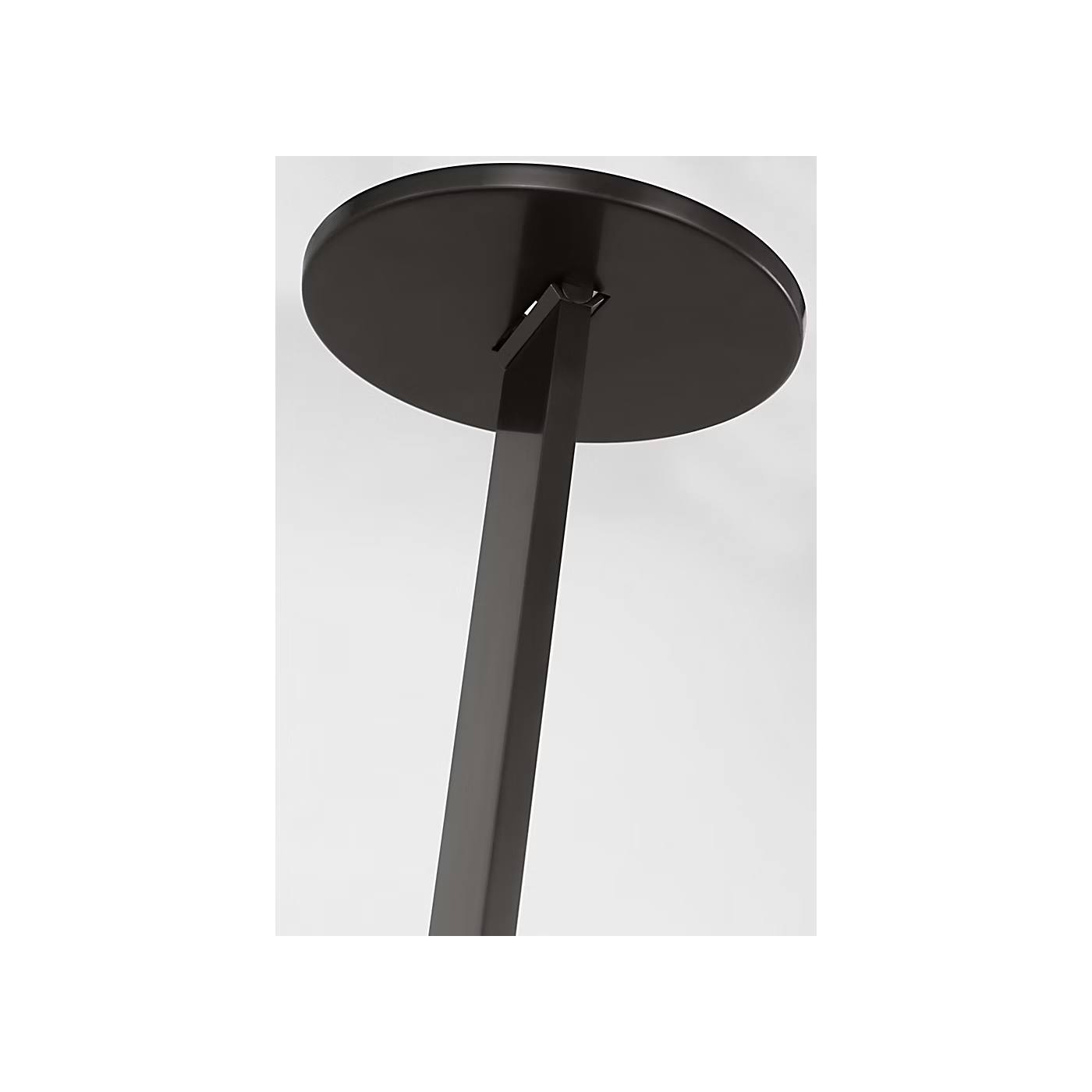 Visual Comfort brass pendant light with warm 2700K LED illumination