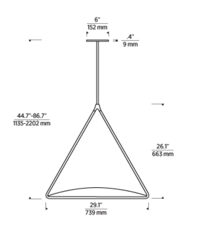 Cymbal X-Large Pendant  Light by Visual Comfort