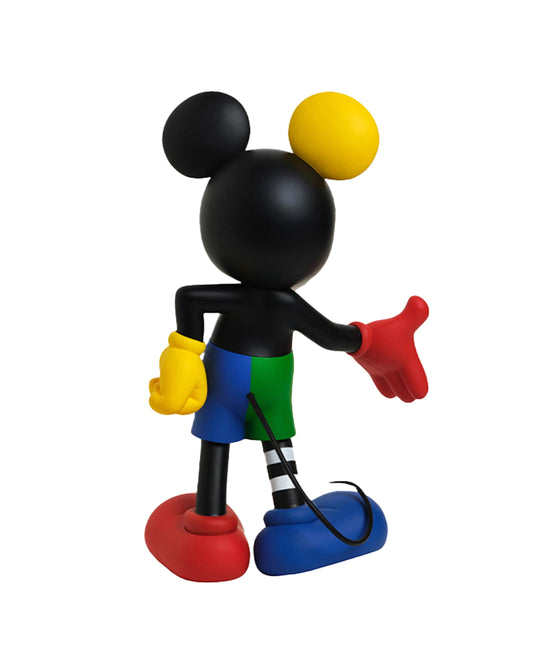 Leblon Delienne Mickey KOLOR by Jean-Charles de Castelbajac sculpture in Multicolor primary colors, 12 inch