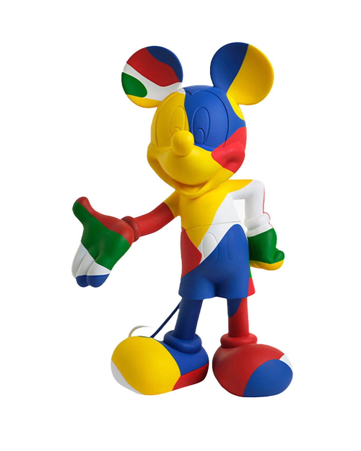 Leblon Delienne Mickey KAMO by Jean-Charles de Castelbajac sculpture in Multicolor camouflage, 12 inch – view 2