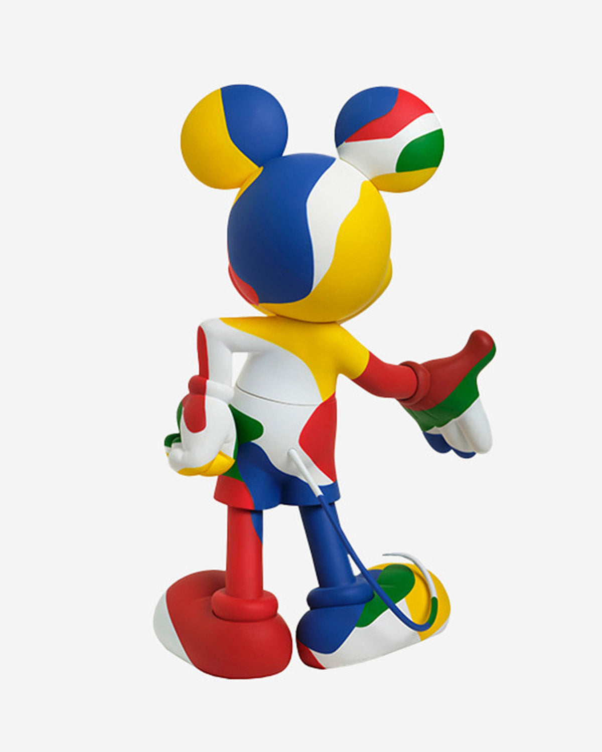 Leblon Delienne Mickey KAMO by Jean-Charles de Castelbajac sculpture in Multicolor camouflage, 12 inch