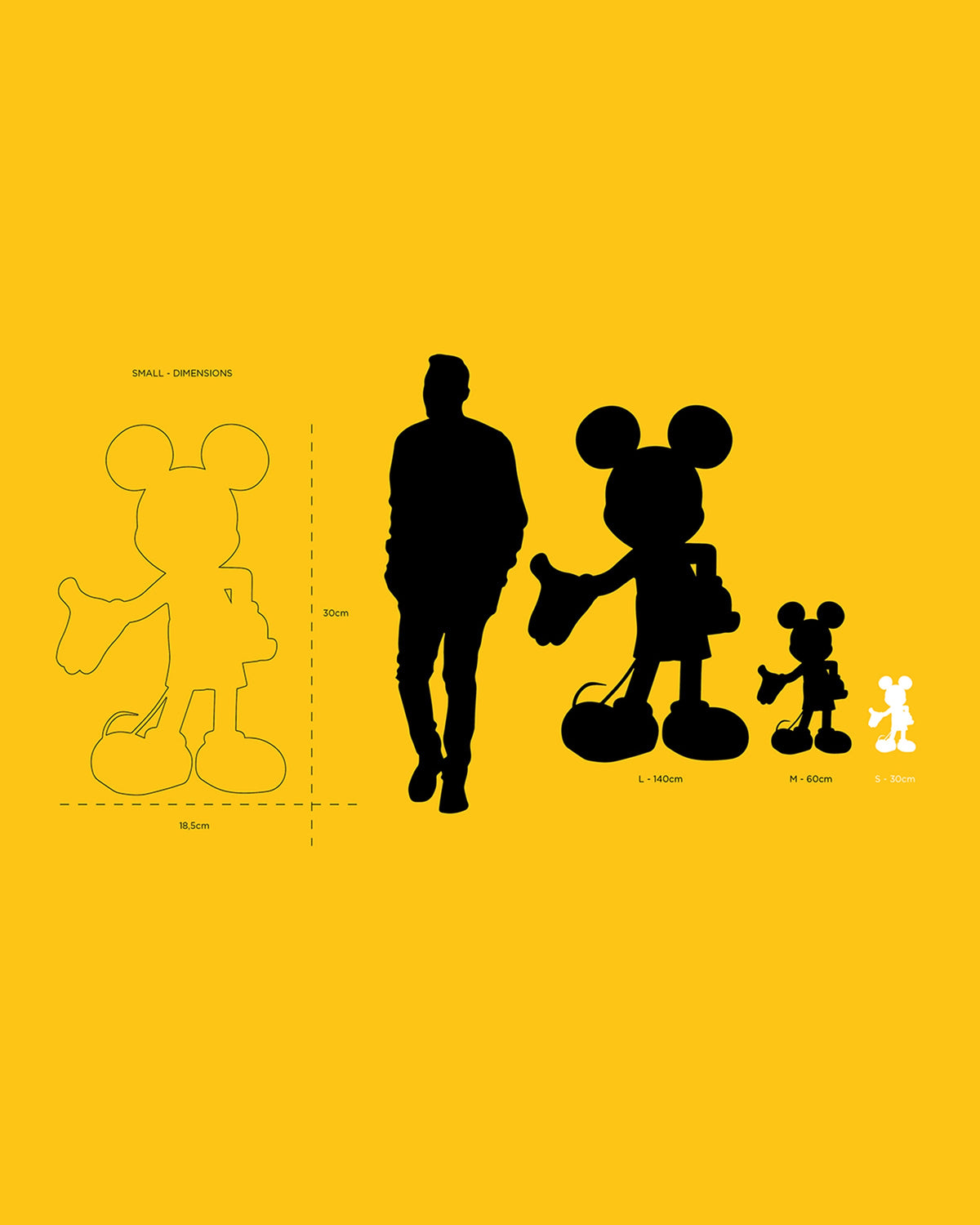 Leblon Delienne Mickey KAMO by Jean-Charles de Castelbajac sculpture in Multicolor camouflage, 12 inch – view 5
