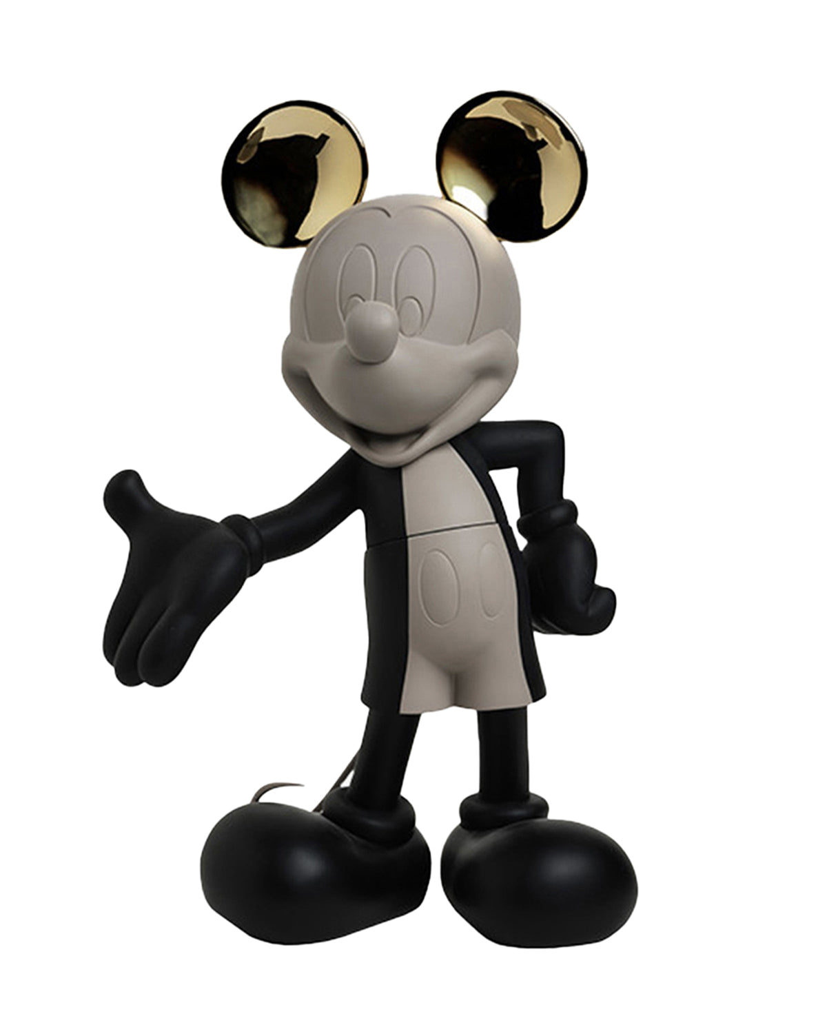 Leblon Delienne Mickey by Kelly Hoppen sculpture in Taupe, Black & Gold, 12 inch – view 2