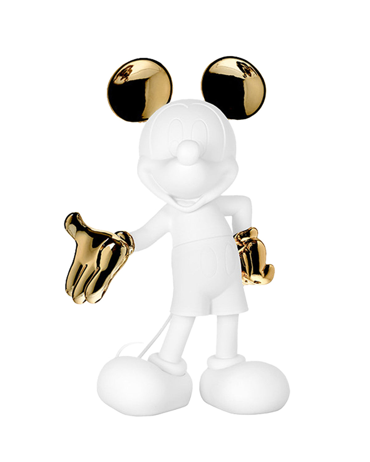 Leblon Delienne Mickey Welcome sculpture in White & Gold, 12 inch – view 2