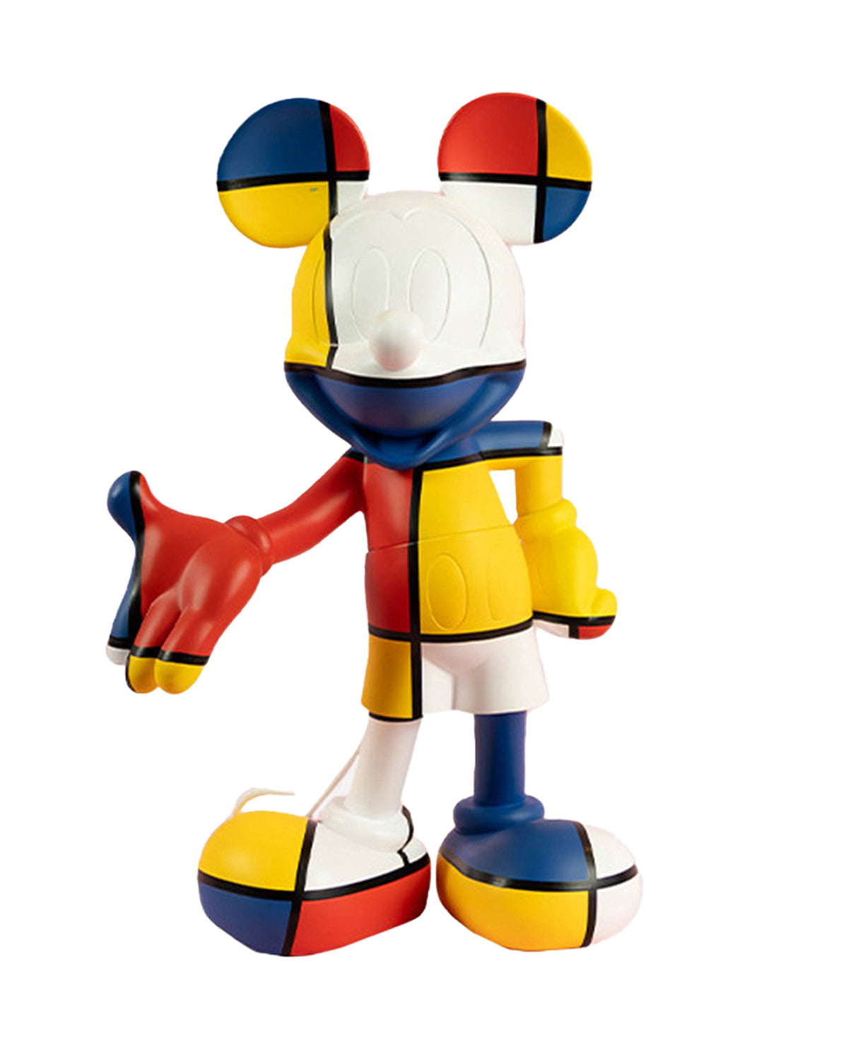 Leblon Delienne Mickey Welcome Art Collection sculpture in Multicolor (Mondrian primary colors), 12 inch – view 2