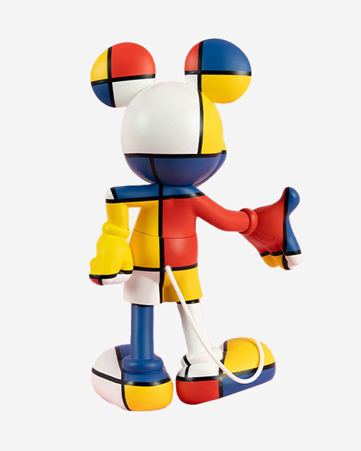 Leblon Delienne Mickey Welcome Art Collection sculpture in Multicolor (Mondrian primary colors), 12 inch