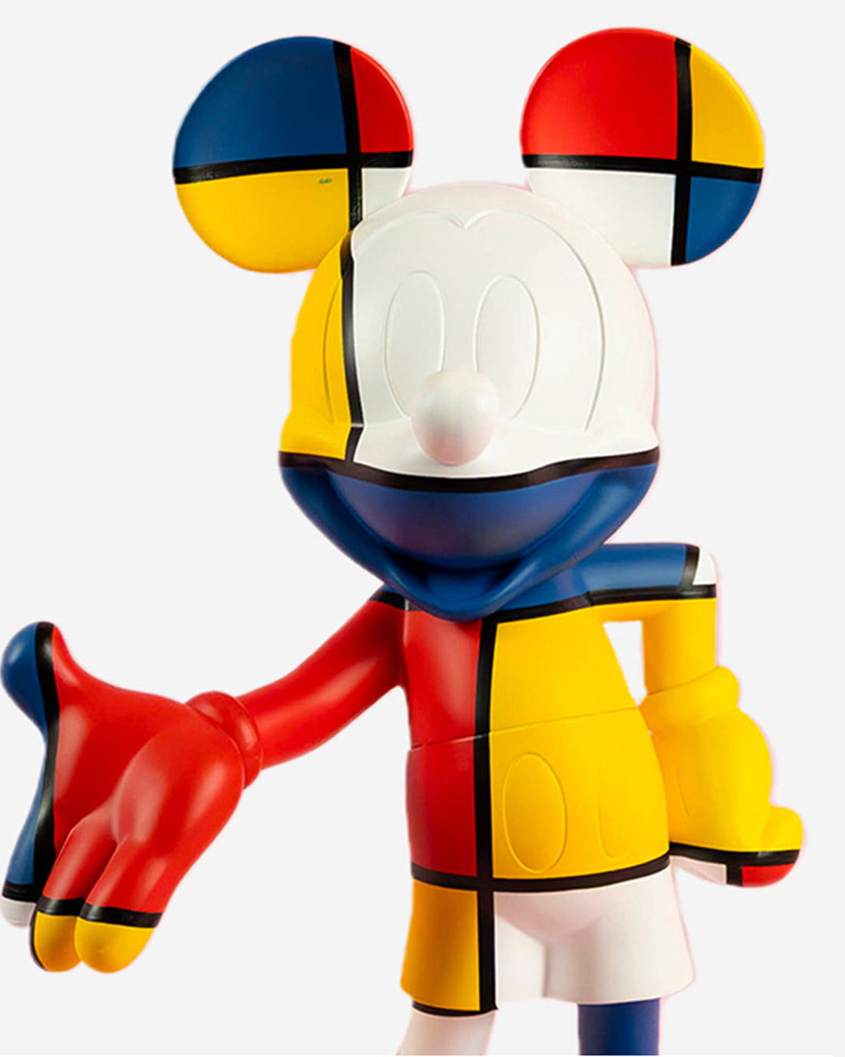 Leblon Delienne Mickey Welcome Art Collection sculpture in Multicolor (Mondrian primary colors), 12 inch – view 3