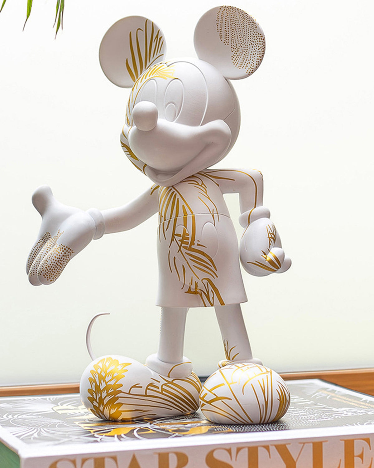 Leblon Delienne Star Style Mickey by Martyn Lawrence Bullard sculpture in White & Gold, 12 inch – view 3