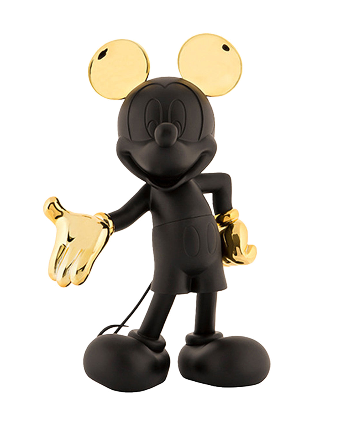 Leblon Delienne Mickey Welcome sculpture in Black & Gold, 12 inch – view 2